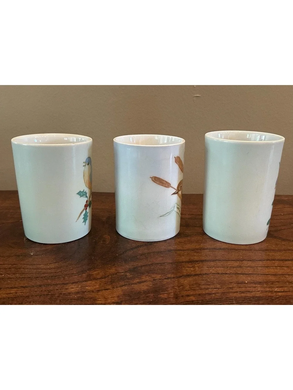 Vintage 80s 222 Fifth Early Bird G. Tubach Bird Mugs -Set of 3